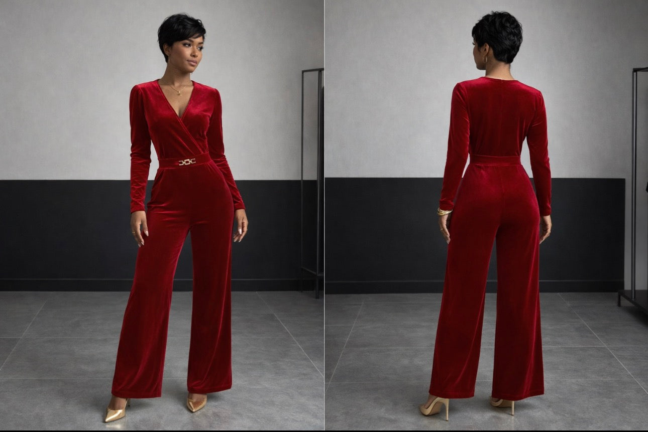 Maroon Jumpsuit